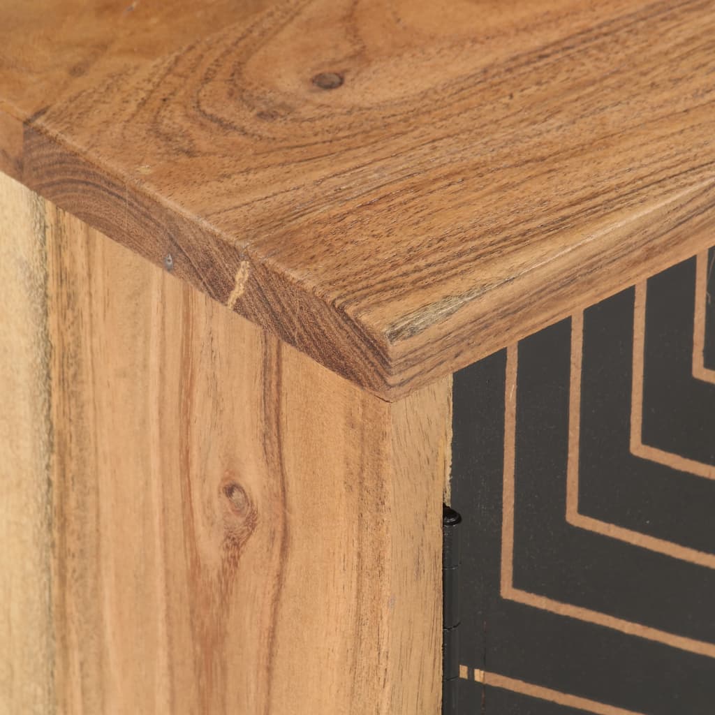vidaXL Comodă TV, 115x30x39 cm, lemn masiv de acacia