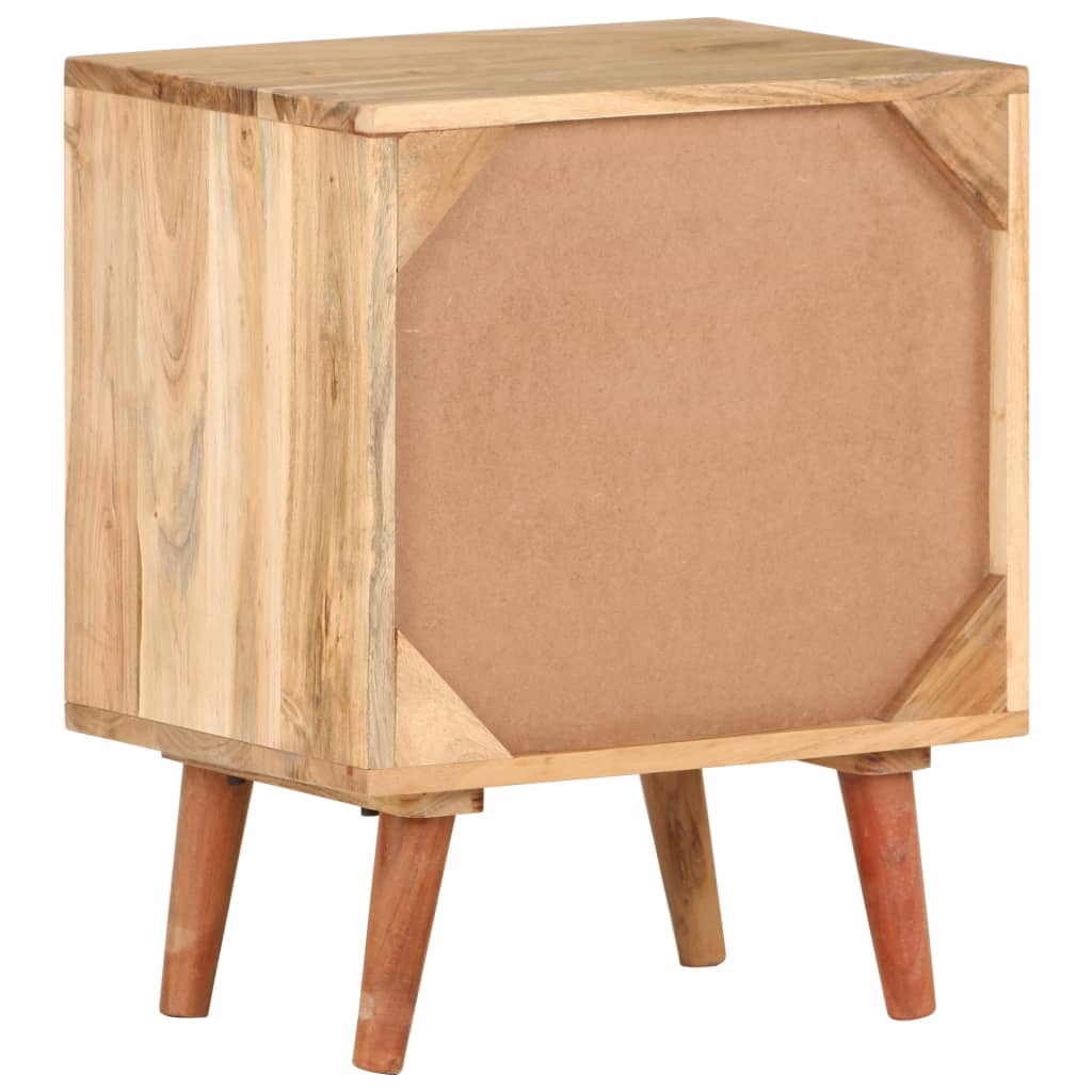 vidaXL Noptieră, 40x30x50 cm, lemn masiv de acacia vidaXL Noptieră, 40x30x50 cm, lemn masiv de acacia