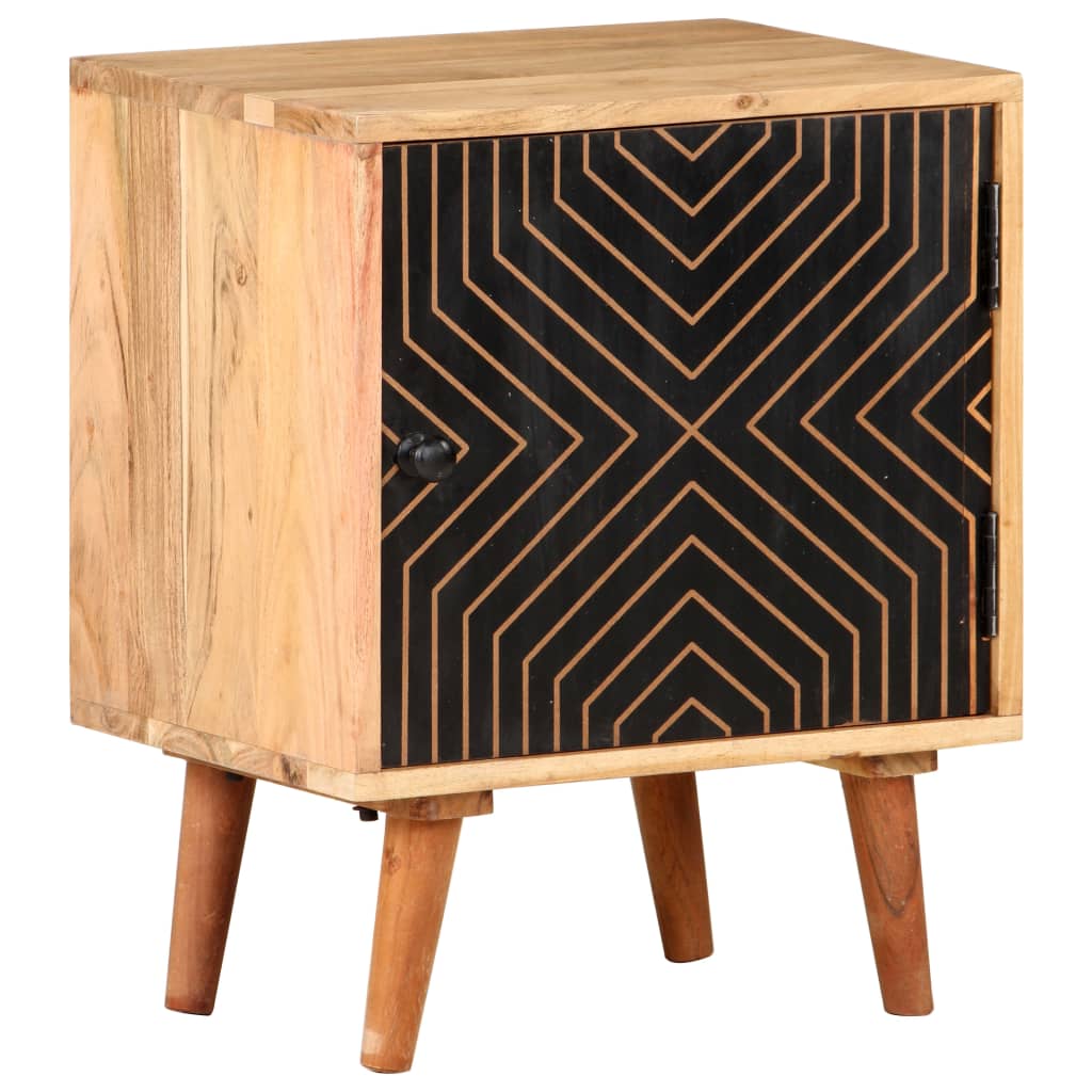 vidaXL Noptieră, 40x30x50 cm, lemn masiv de acacia vidaXL Noptieră, 40x30x50 cm, lemn masiv de acacia