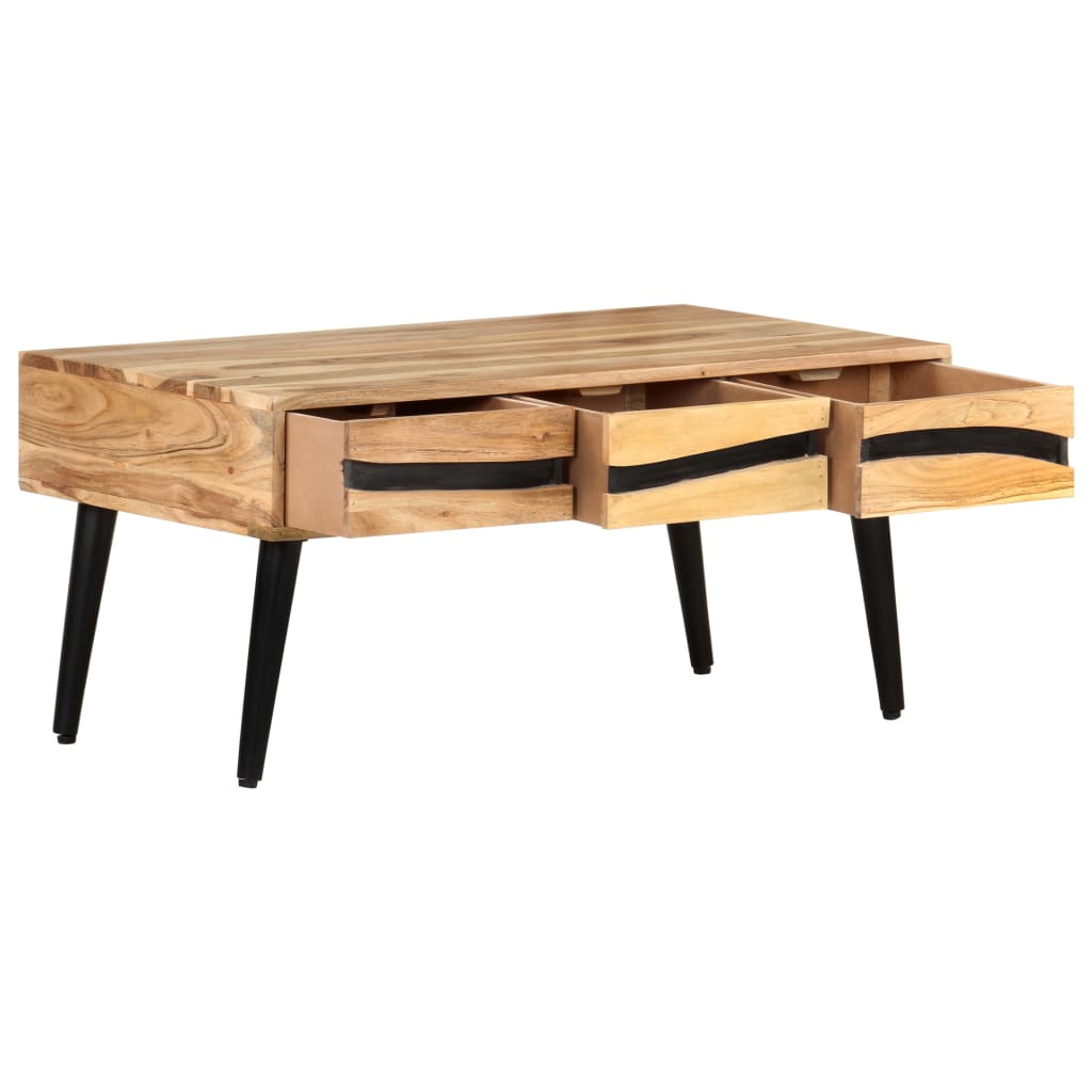 vidaXL Măsuță de cafea, 88x50x42 cm, lemn masiv de acacia vidaXL Măsuță de cafea, 88x50x42 cm, lemn masiv de acacia