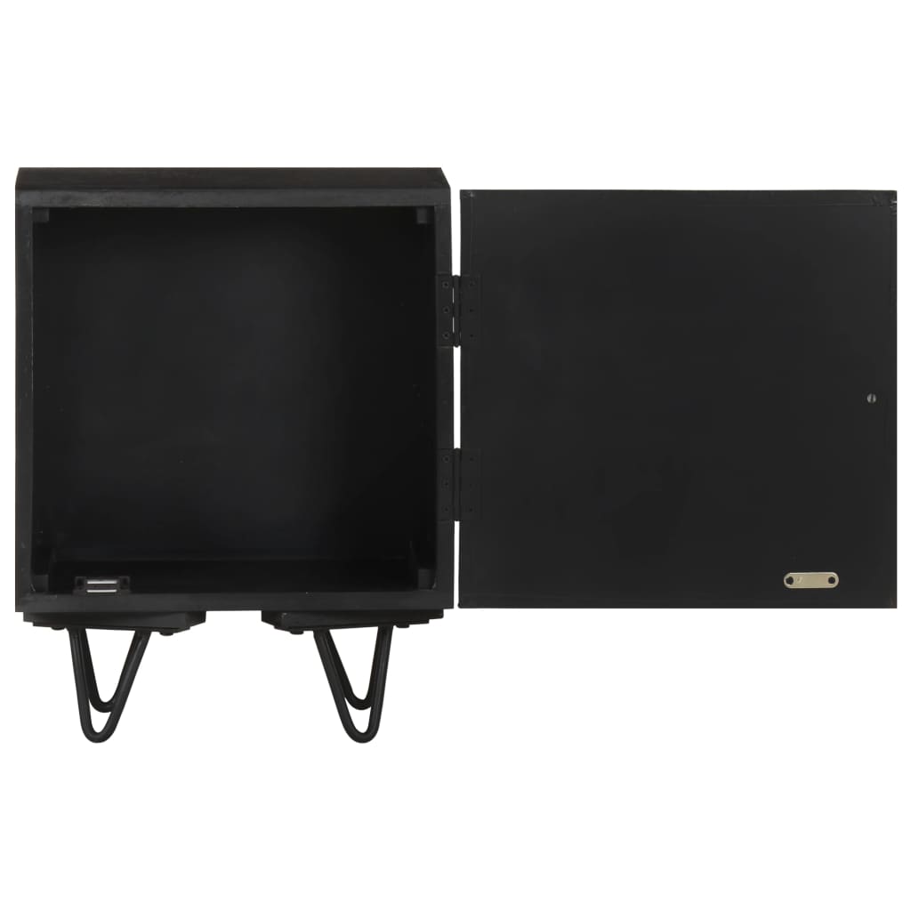 vidaXL Noptieră cu front alamă, 40x30x50 cm, lemn masiv de mango vidaXL Noptieră cu front alamă, 40x30x50 cm, lemn masiv de mango