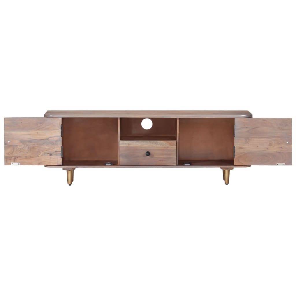 vidaXL Comodă TV, 118x30x40 cm, lemn masiv de acacia vidaXL Comodă TV, 118x30x40 cm, lemn masiv de acacia