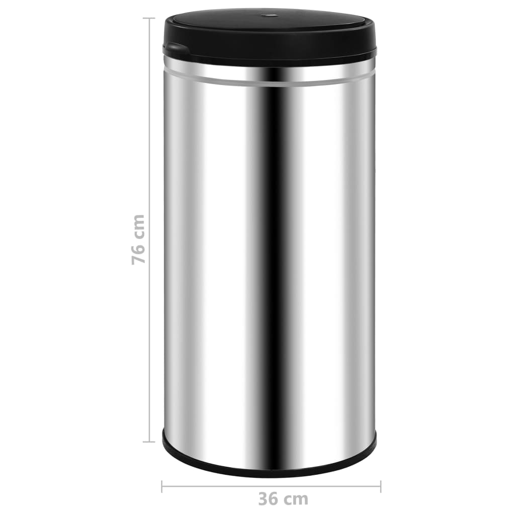 vidaXL Coș de gunoi automat cu senzor, 70 L, oțel inoxidabil vidaXL Coș de gunoi automat cu senzor, 70 L, oțel inoxidabil