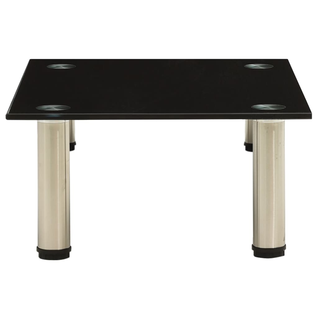 vidaXL Suport TV, negru, 40 x 35 x 17 cm, sticlă securizată