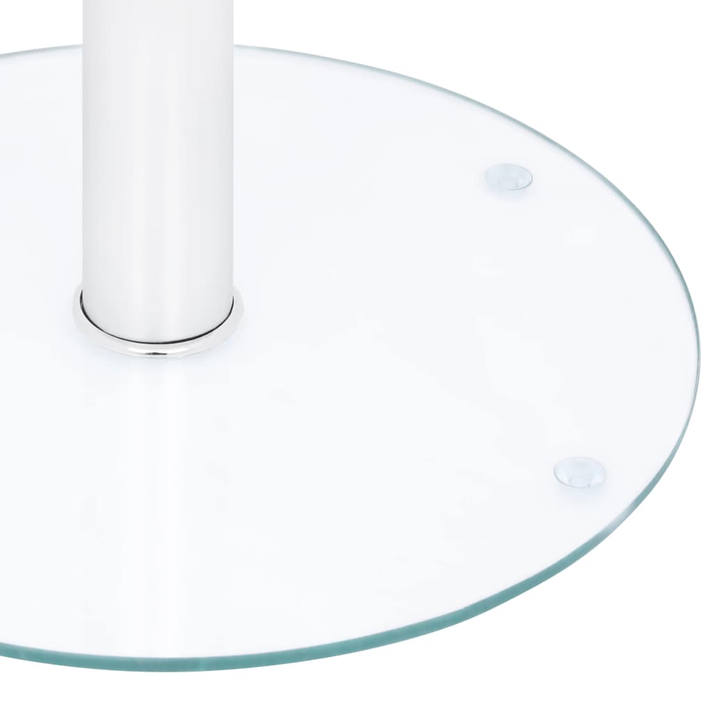 vidaXL Măsuță de cafea, transparent, 40 cm, sticlă securizată