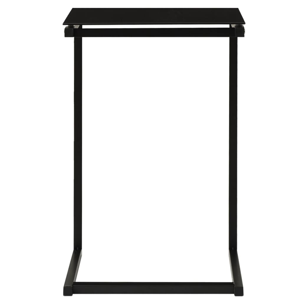 vidaXL Masă laterală, negru, 40x40x60 cm, sticlă securizată vidaXL Masă laterală, negru, 40x40x60 cm, sticlă securizată