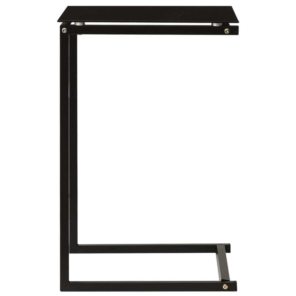 vidaXL Masă laterală, negru, 40x40x60 cm, sticlă securizată vidaXL Masă laterală, negru, 40x40x60 cm, sticlă securizată