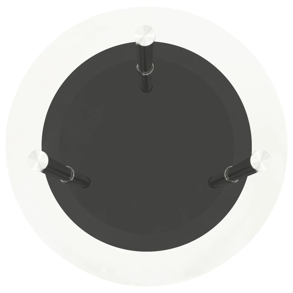 vidaXL Masă laterală 2 niv. transparent/negru 38 cm sticlă securizată vidaXL Masă laterală 2 niv. transparent/negru 38 cm sticlă securizată
