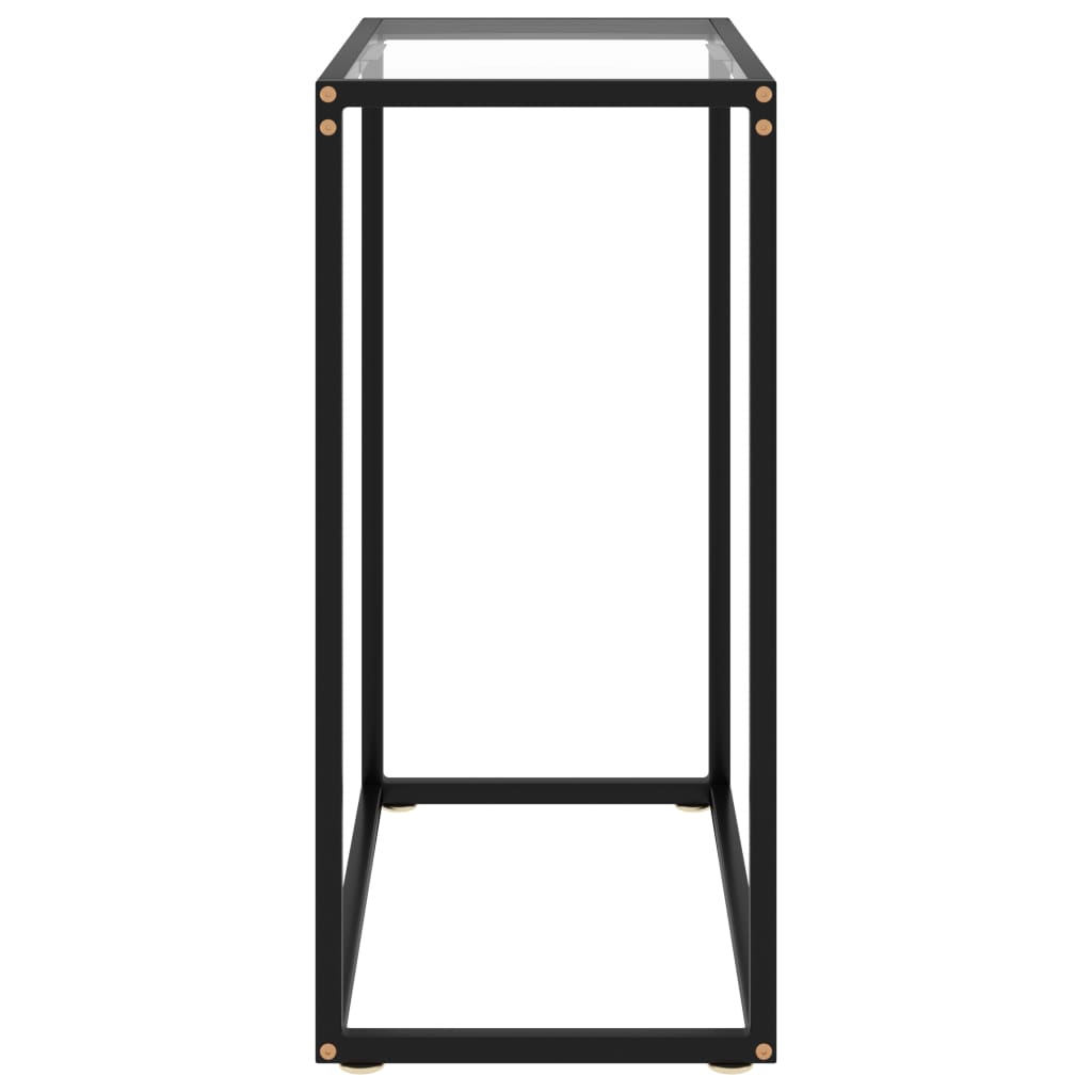 vidaXL Masă consolă, transparent, 60x35x75 cm, sticlă securizată vidaXL Masă consolă, transparent, 60x35x75 cm, sticlă securizată