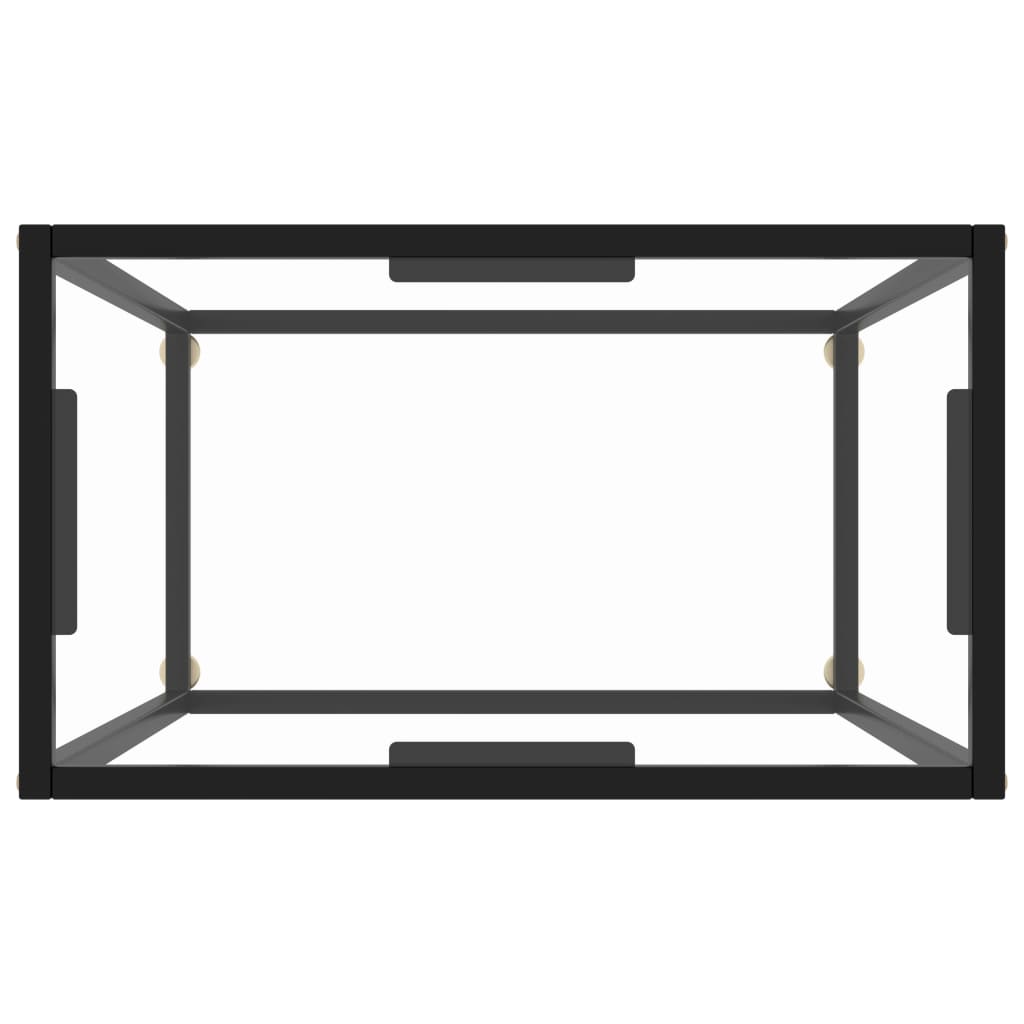 vidaXL Masă consolă, transparent, 60x35x75 cm, sticlă securizată vidaXL Masă consolă, transparent, 60x35x75 cm, sticlă securizată