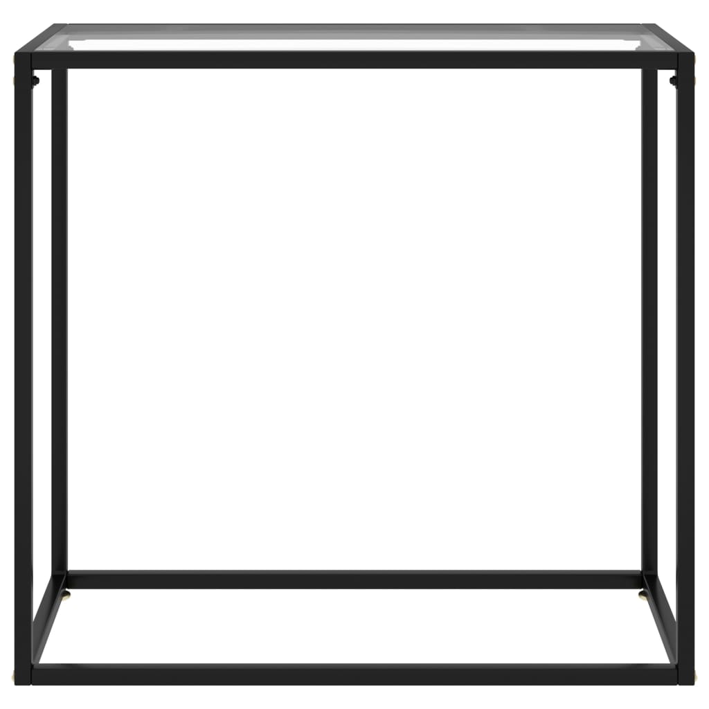 vidaXL Masă consolă, transparent, 80x35x75 cm, sticlă securizată vidaXL Masă consolă, transparent, 80x35x75 cm, sticlă securizată
