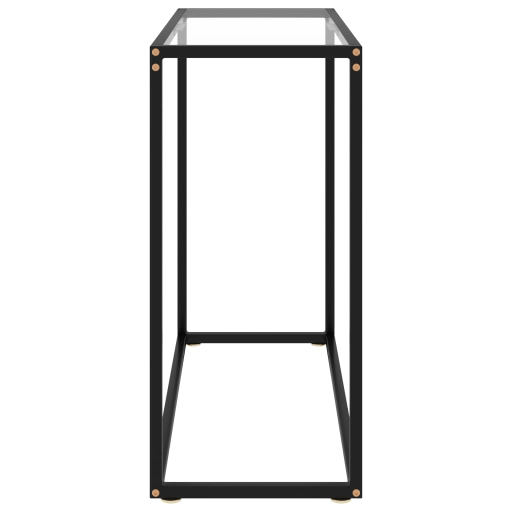 vidaXL Masă consolă, transparent, 80x35x75 cm, sticlă securizată vidaXL Masă consolă, transparent, 80x35x75 cm, sticlă securizată