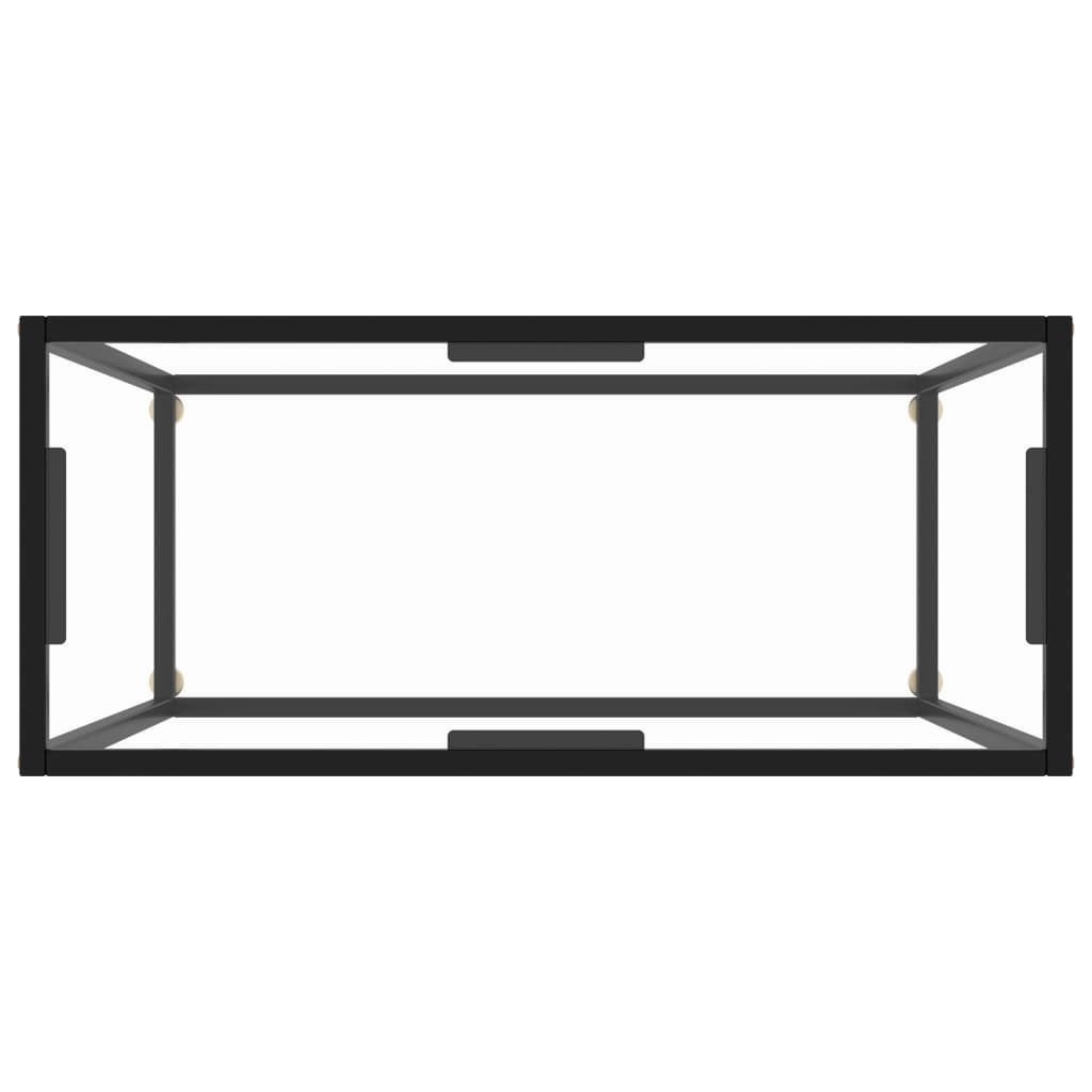 vidaXL Masă consolă, transparent, 80x35x75 cm, sticlă securizată vidaXL Masă consolă, transparent, 80x35x75 cm, sticlă securizată