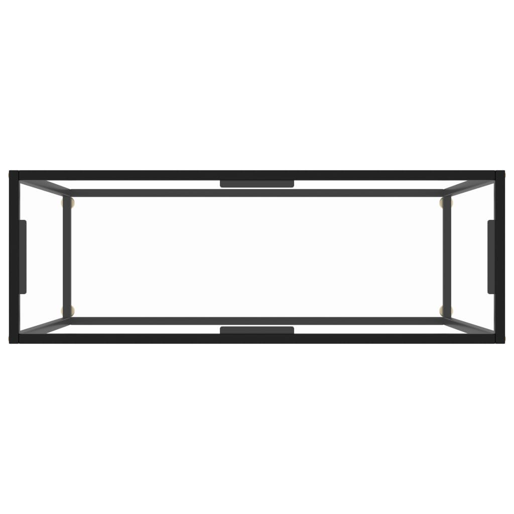vidaXL Masă consolă, transparent, 100x35x75 cm, sticlă securizată vidaXL Masă consolă, transparent, 100x35x75 cm, sticlă securizată