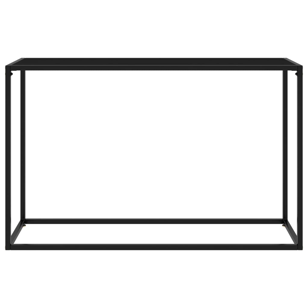 vidaXL Masă consolă, negru, 120x35x75 cm, sticlă securizată