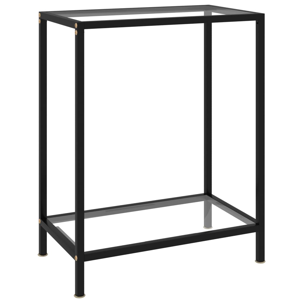 vidaXL Masă consolă, transparent, 60 x 35 x 75 cm, sticlă securizată vidaXL Masă consolă, transparent, 60 x 35 x 75 cm, sticlă securizată