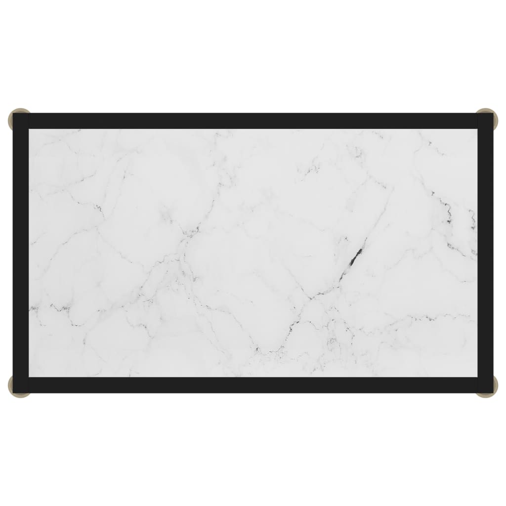 vidaXL Masă consolă, alb, 60 x 35 x 75 cm, sticlă securizată vidaXL Masă consolă, alb, 60 x 35 x 75 cm, sticlă securizată
