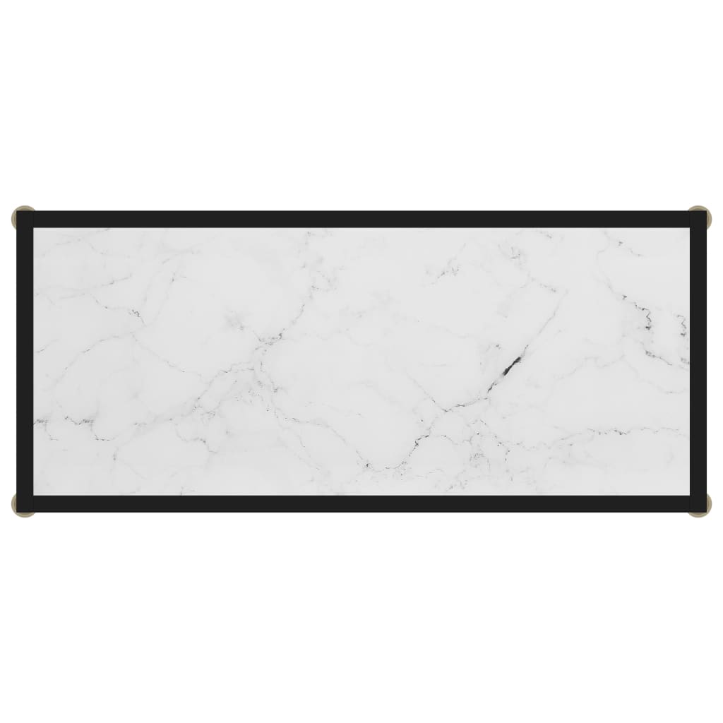 vidaXL Masă consolă, alb, 80 x 35 x 75 cm, sticlă securizată vidaXL Masă consolă, alb, 80 x 35 x 75 cm, sticlă securizată