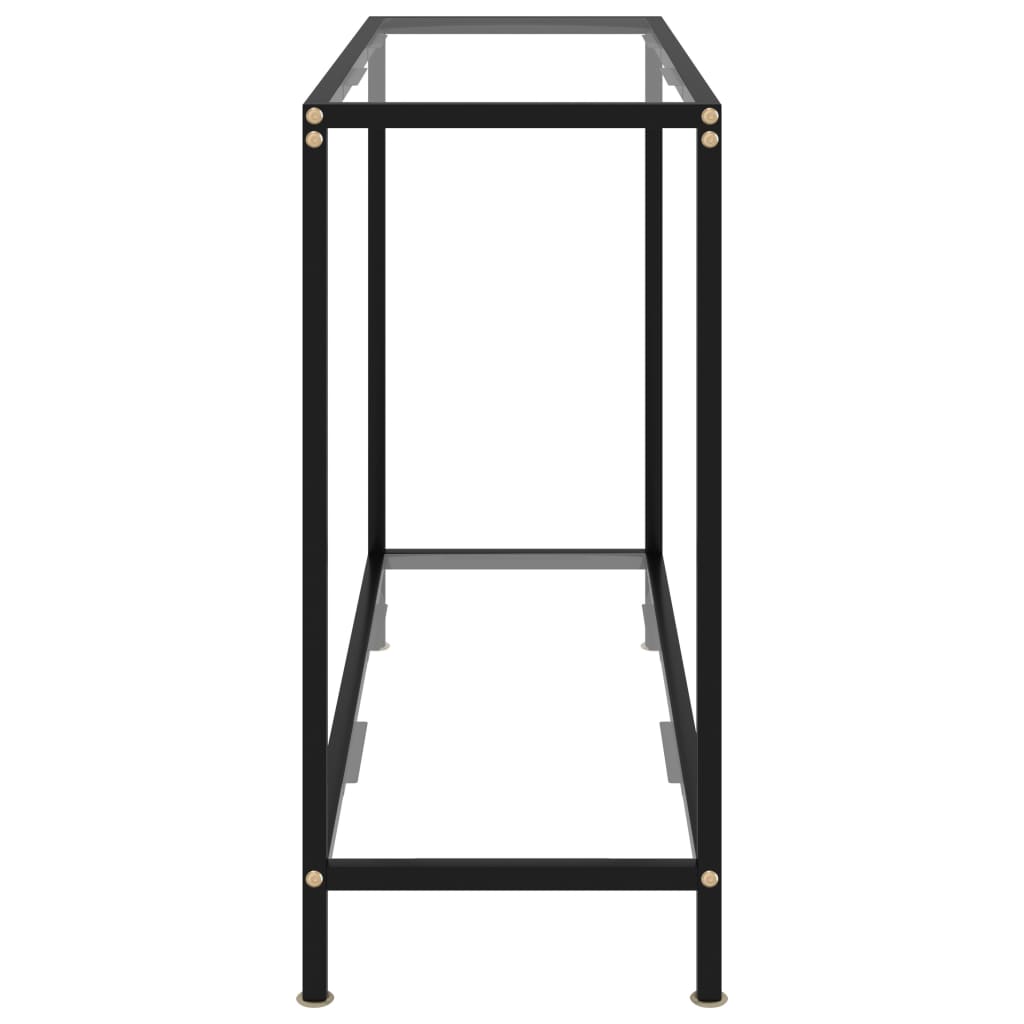 vidaXL Masă consolă, transparent, 100 x 35 x 75 cm, sticlă securizată vidaXL Masă consolă, transparent, 100 x 35 x 75 cm, sticlă securizată