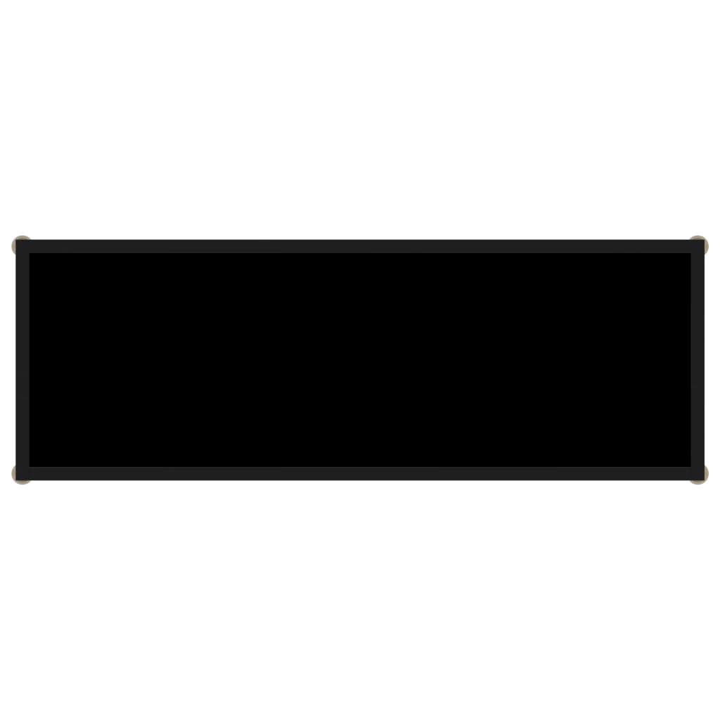 vidaXL Masă consolă, negru, 100 x 35 x 75 cm, sticlă securizată
