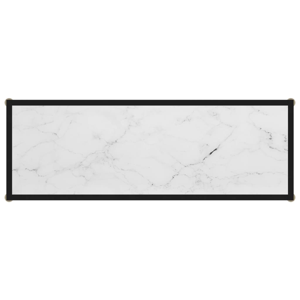 vidaXL Masă consolă, alb, 100 x 35 x 75 cm, sticlă securizată vidaXL Masă consolă, alb, 100 x 35 x 75 cm, sticlă securizată