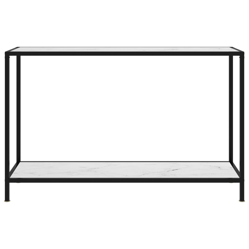 vidaXL Masă consolă, alb, 120 x 35 x 75 cm, sticlă securizată vidaXL Masă consolă, alb, 120 x 35 x 75 cm, sticlă securizată