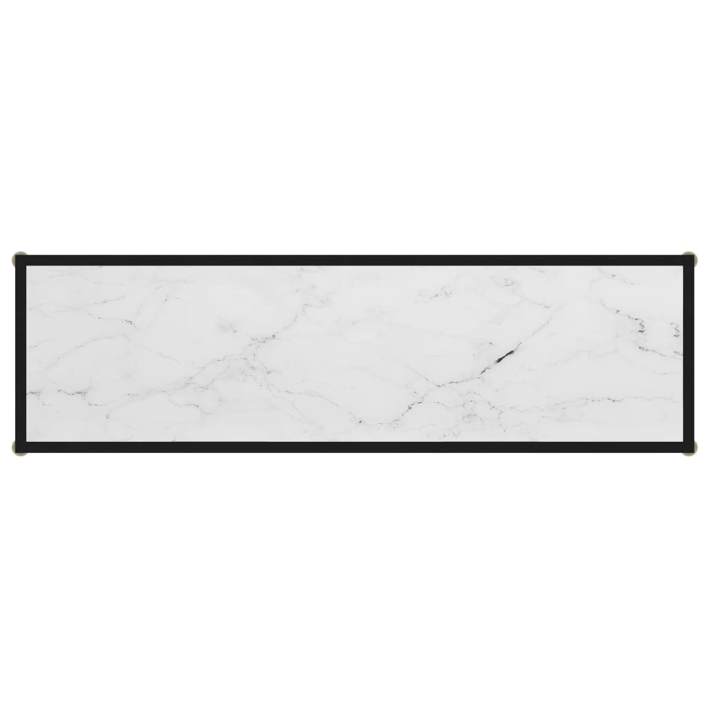 vidaXL Masă consolă, alb, 120 x 35 x 75 cm, sticlă securizată vidaXL Masă consolă, alb, 120 x 35 x 75 cm, sticlă securizată