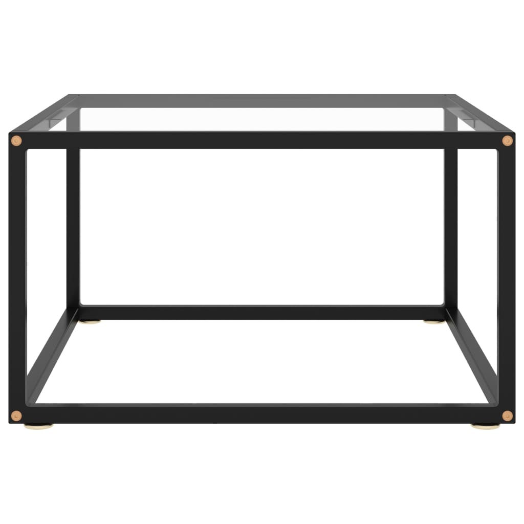 vidaXL Măsuță de cafea, negru, 60x60x35 cm, sticlă securizată vidaXL Măsuță de cafea, negru, 60x60x35 cm, sticlă securizată