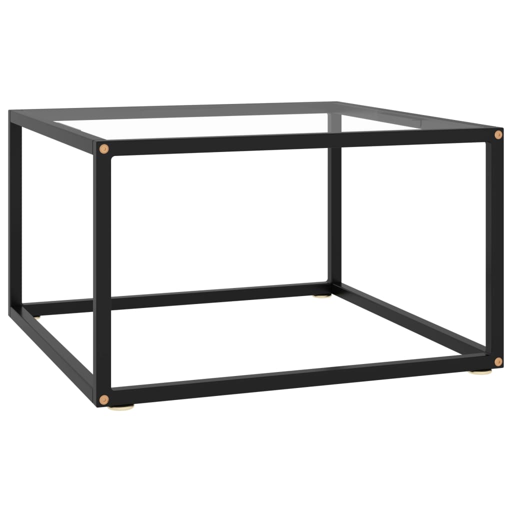 vidaXL Măsuță de cafea, negru, 60x60x35 cm, sticlă securizată vidaXL Măsuță de cafea, negru, 60x60x35 cm, sticlă securizată