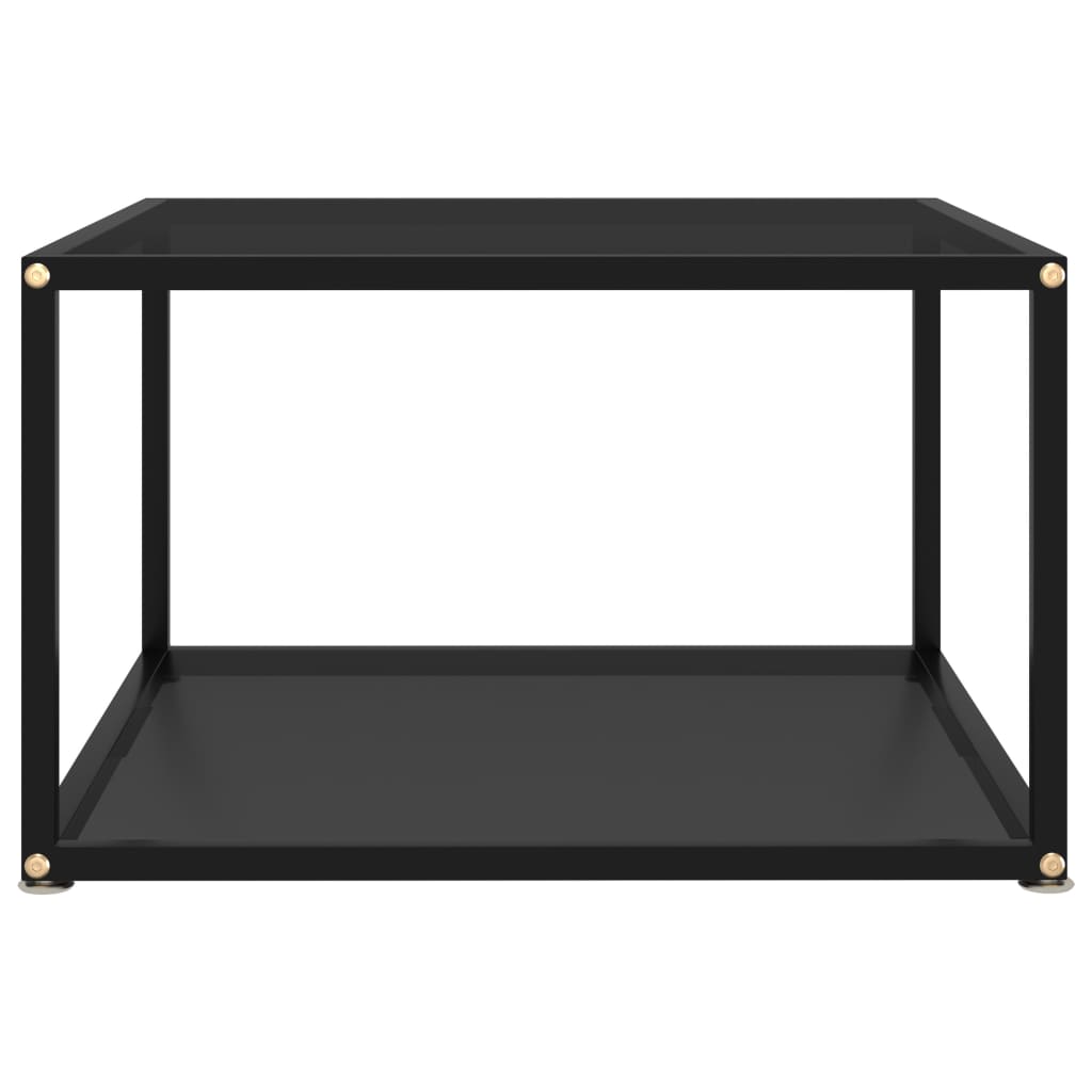 vidaXL Măsuță de cafea, negru, 60x60x35 cm, sticlă securizată vidaXL Măsuță de cafea, negru, 60x60x35 cm, sticlă securizată