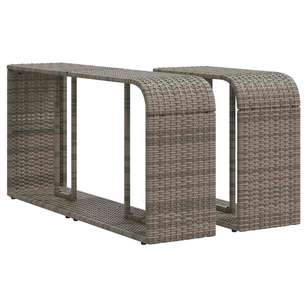 vidaXL Set canapele de grădină cu perne 10 piese gri deschis poliratan vidaXL Set canapele de grădină cu perne 10 piese gri deschis poliratan