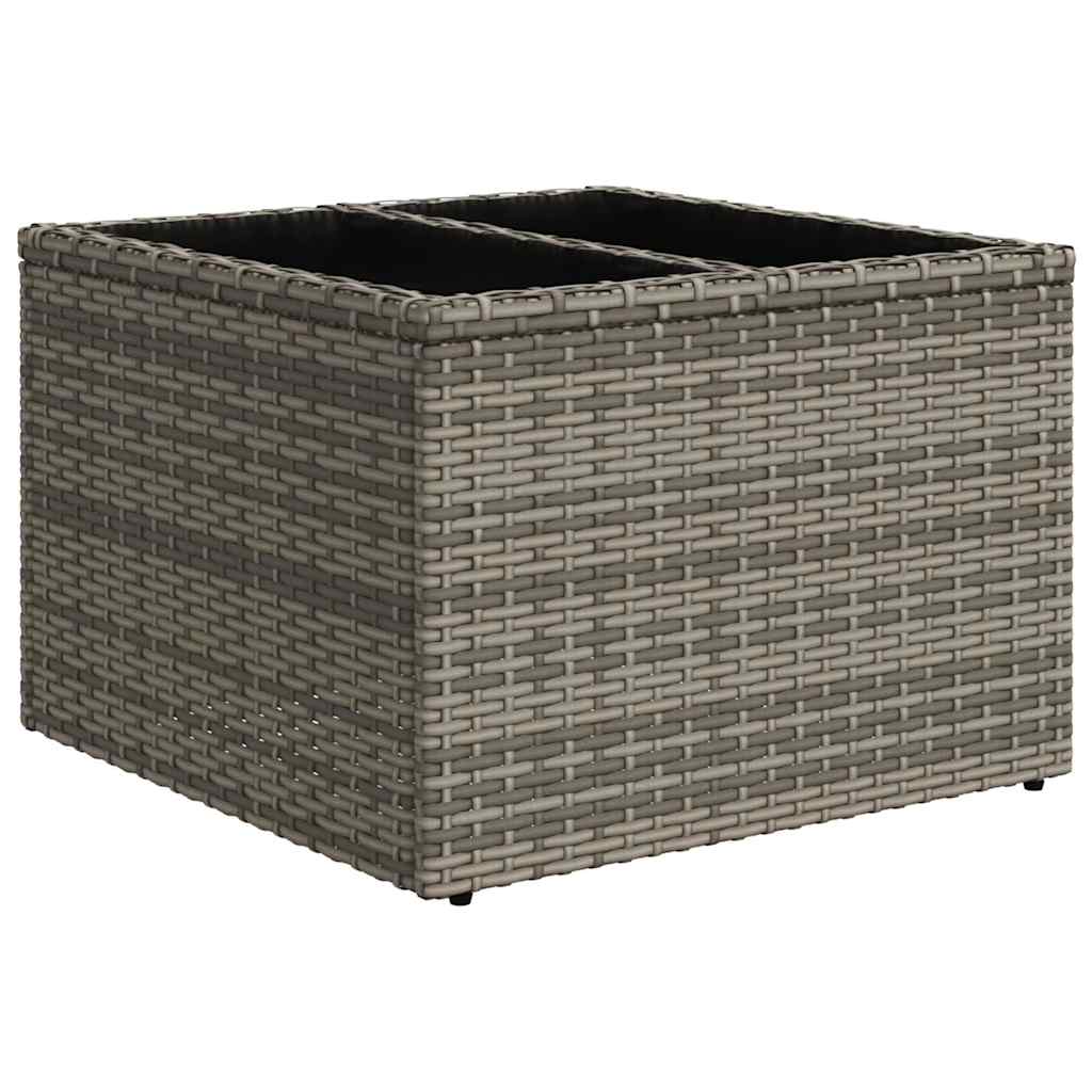 vidaXL Set canapele de grădină cu perne, 11 piese, gri, poliratan vidaXL Set canapele de grădină cu perne, 11 piese, gri, poliratan