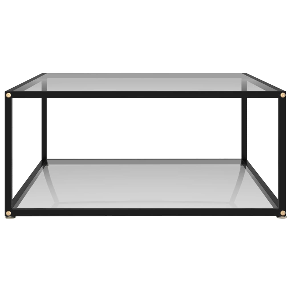 vidaXL Măsuță de cafea, transparent, 80x80x35 cm sticlă securizată