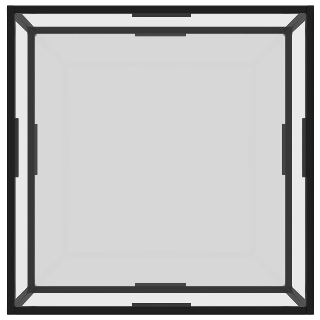 vidaXL Măsuță de cafea, transparent, 80x80x35 cm sticlă securizată