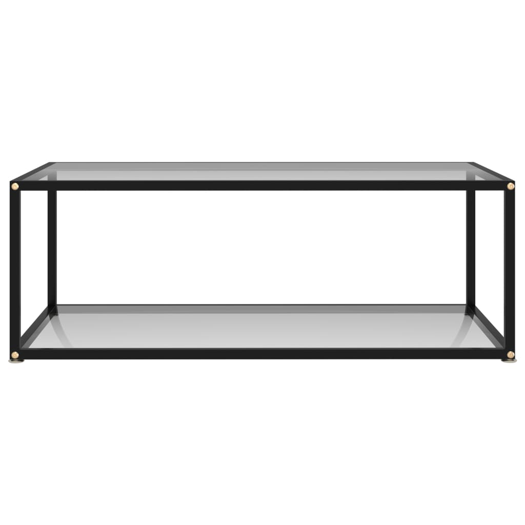 vidaXL Măsuță de cafea, transparent, 100x50x35 cm, sticlă securizată