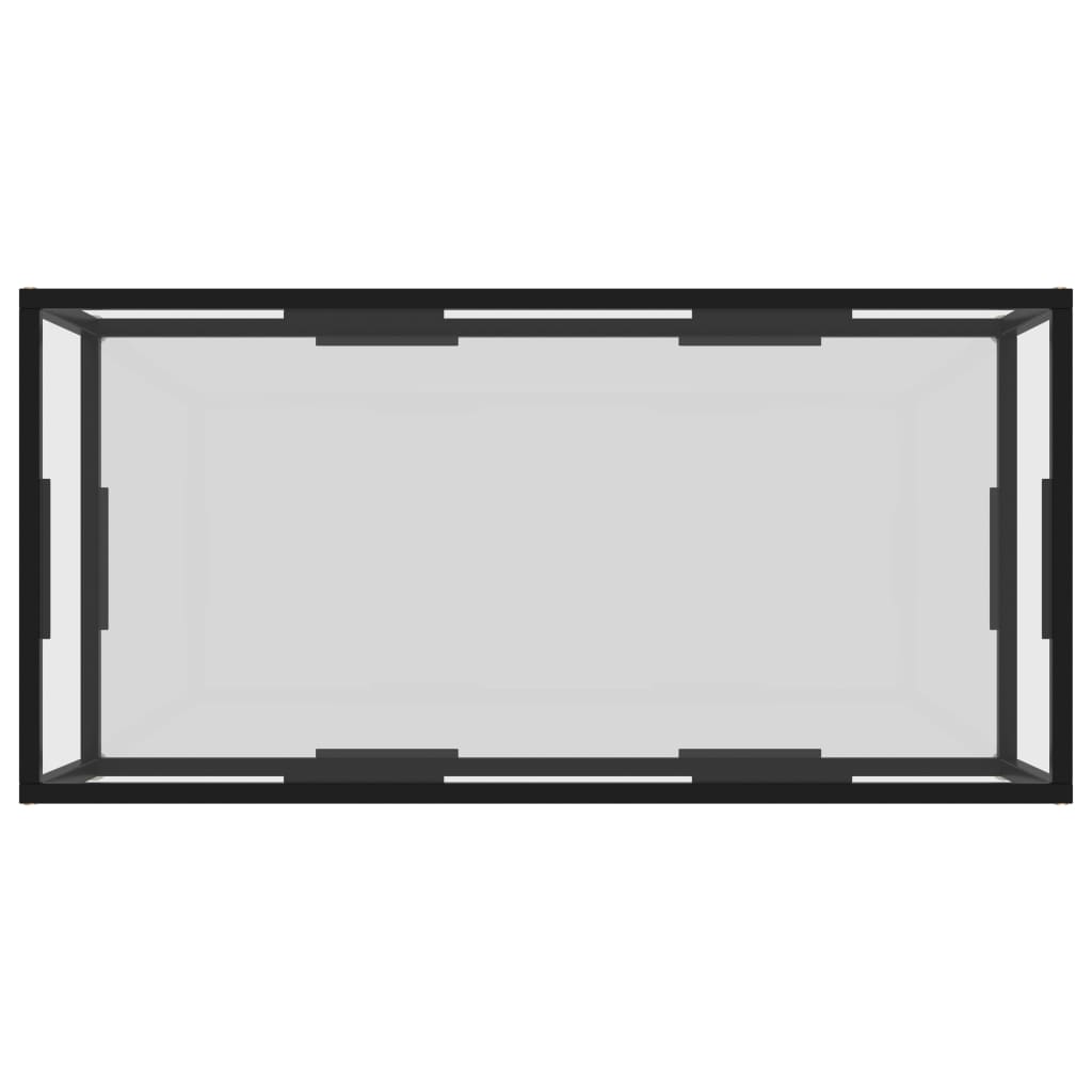 vidaXL Măsuță de cafea, transparent, 100x50x35 cm, sticlă securizată
