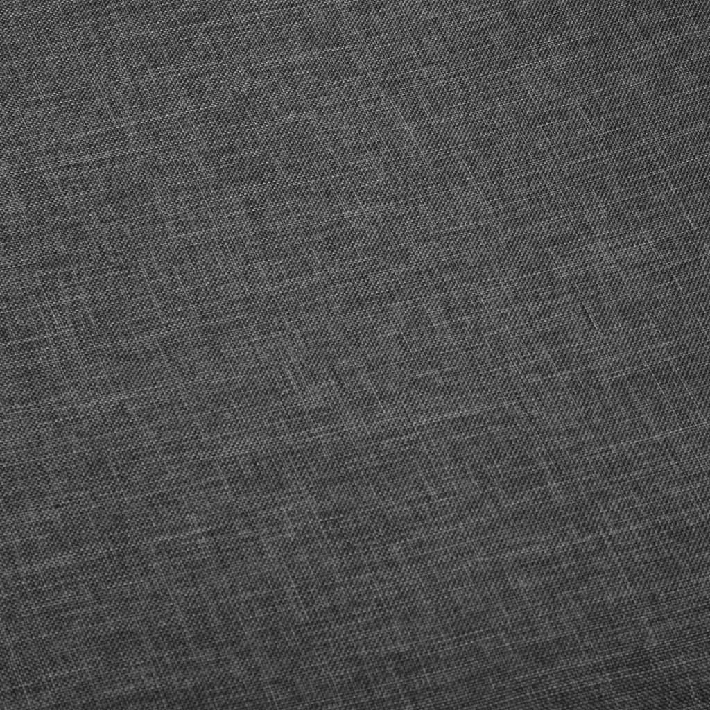 vidaXL Scaune de bucătărie, 2 buc., gri închis, material textil vidaXL Scaune de bucătărie, 2 buc., gri închis, material textil