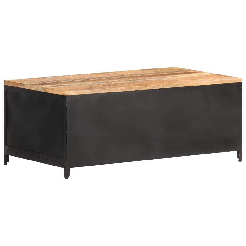 vidaXL Măsuță de cafea, 90 x 50 x 37, lemn masiv de mango nefinisat vidaXL Măsuță de cafea, 90 x 50 x 37, lemn masiv de mango nefinisat