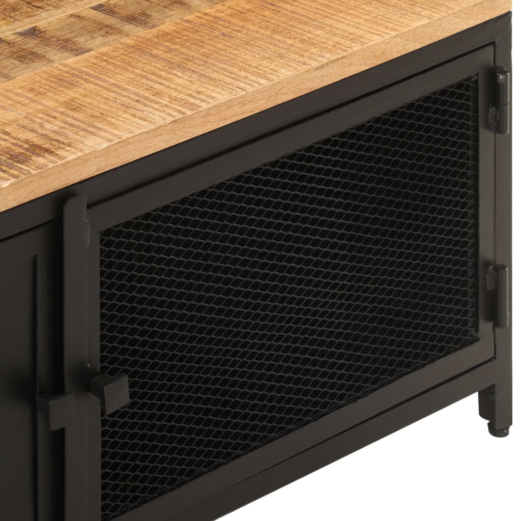 vidaXL Măsuță de cafea, 90 x 50 x 37, lemn masiv de mango nefinisat vidaXL Măsuță de cafea, 90 x 50 x 37, lemn masiv de mango nefinisat