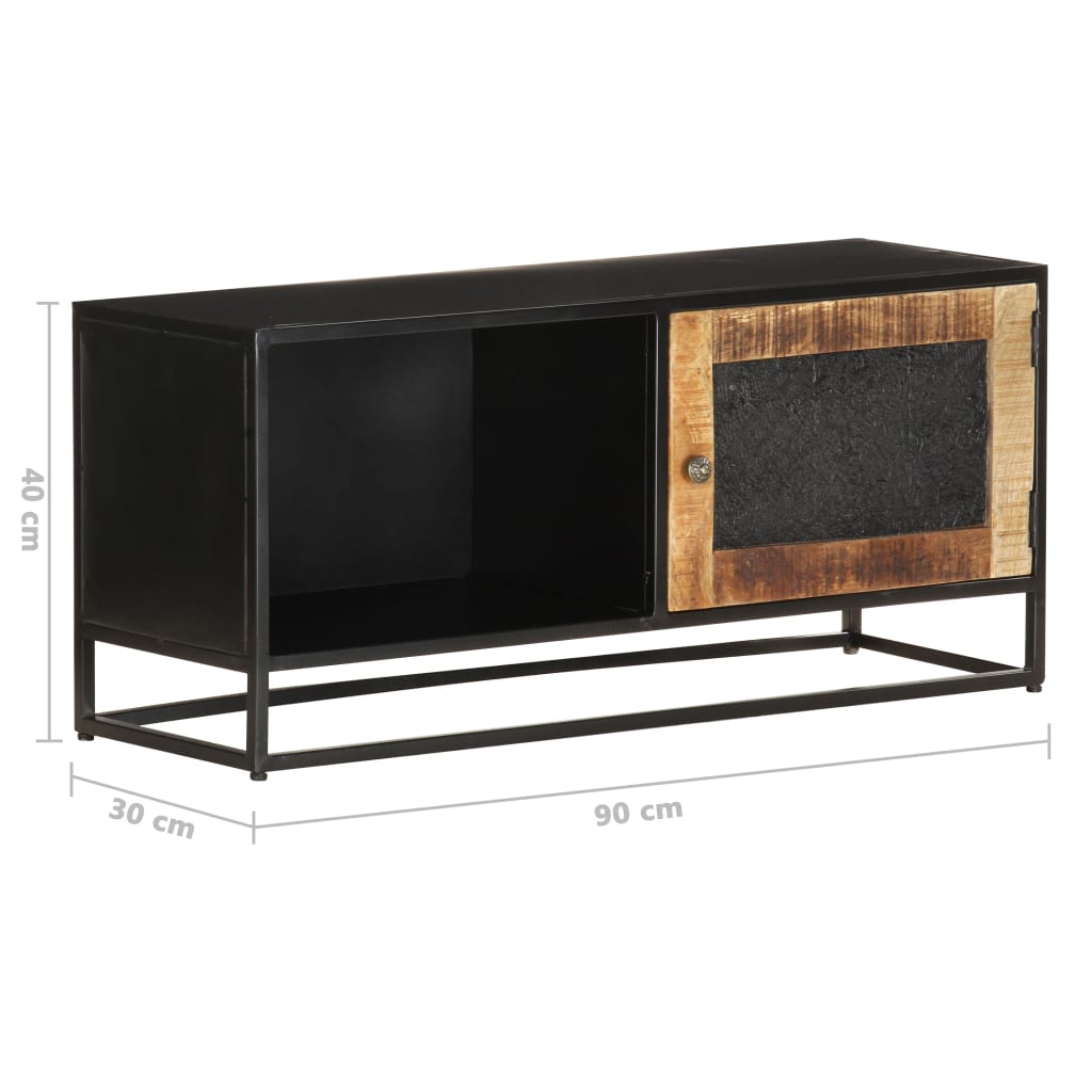 vidaXL Comodă TV, 90x30x40 cm, lemn de mango nefinisat vidaXL Comodă TV, 90x30x40 cm, lemn de mango nefinisat