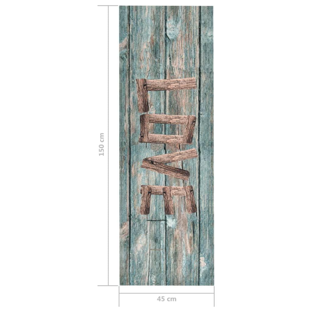 vidaXL Covoraș de bucătărie lavabil, model Love, 45 x 150 cm vidaXL Covoraș de bucătărie lavabil, model Love, 45 x 150 cm