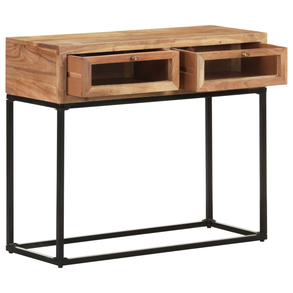 vidaXL Masă consolă, 90x35x76 cm, lemn masiv de acacia vidaXL Masă consolă, 90x35x76 cm, lemn masiv de acacia