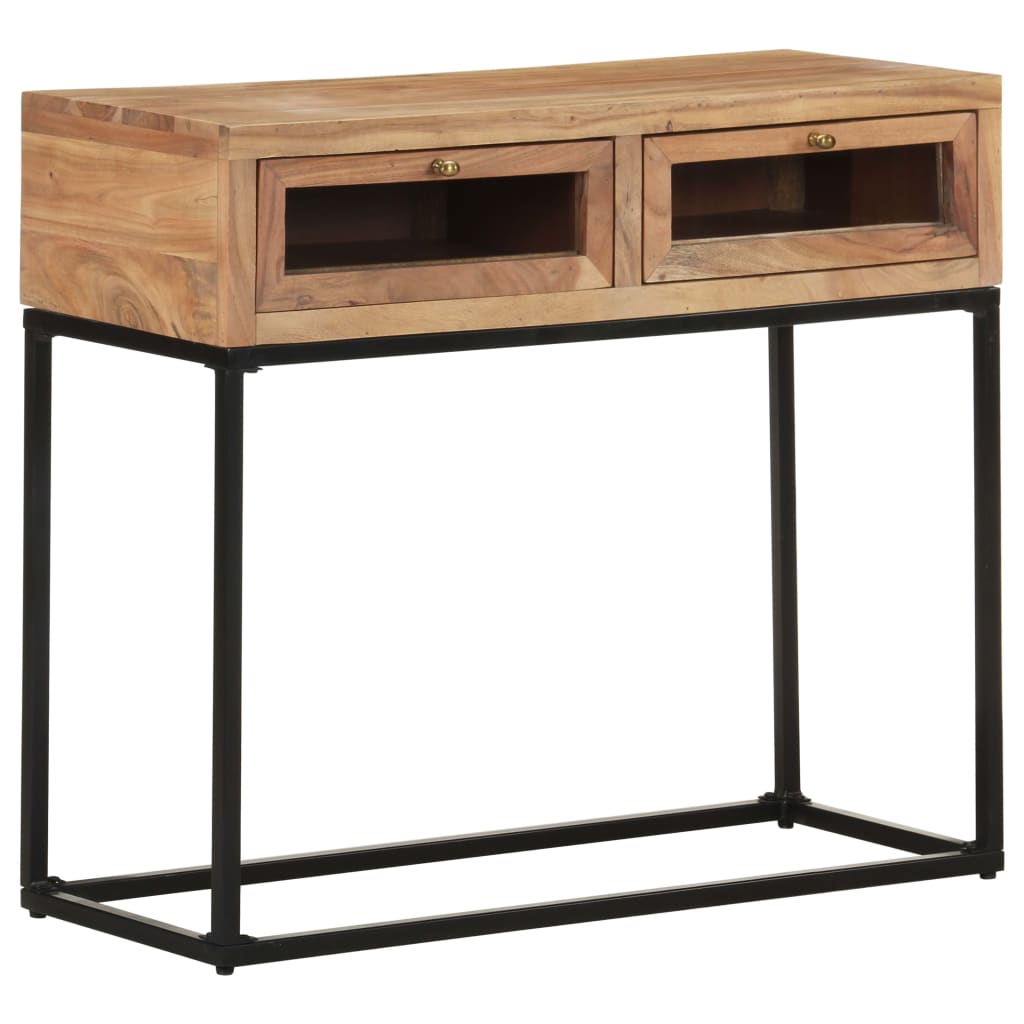 vidaXL Masă consolă, 90x35x76 cm, lemn masiv de acacia vidaXL Masă consolă, 90x35x76 cm, lemn masiv de acacia