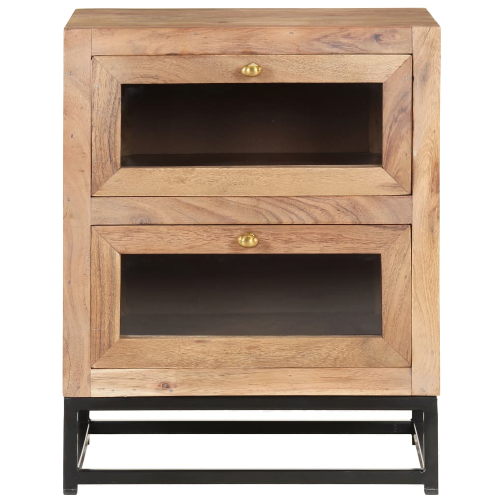 vidaXL Noptieră, 40x30x50 cm, lemn masiv de acacia vidaXL Noptieră, 40x30x50 cm, lemn masiv de acacia