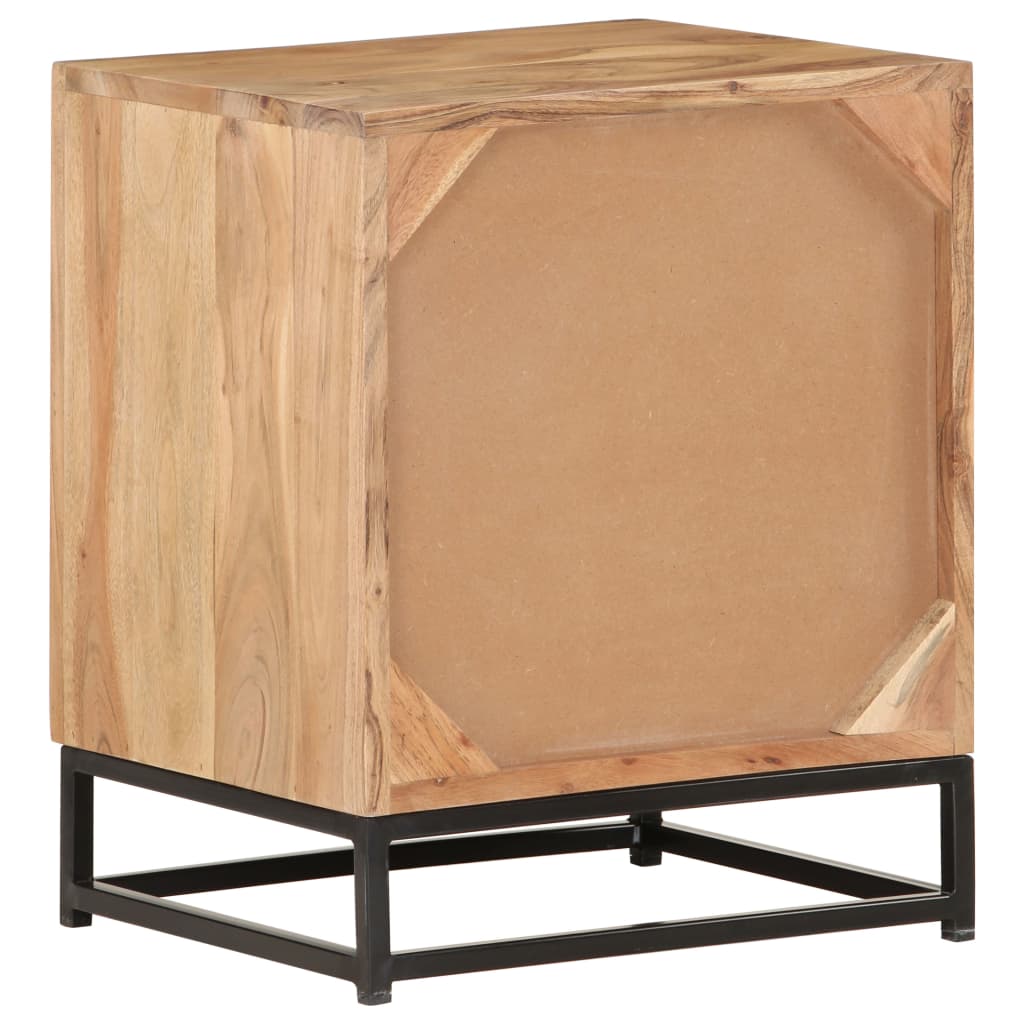 vidaXL Noptieră, 40x30x50 cm, lemn masiv de acacia vidaXL Noptieră, 40x30x50 cm, lemn masiv de acacia