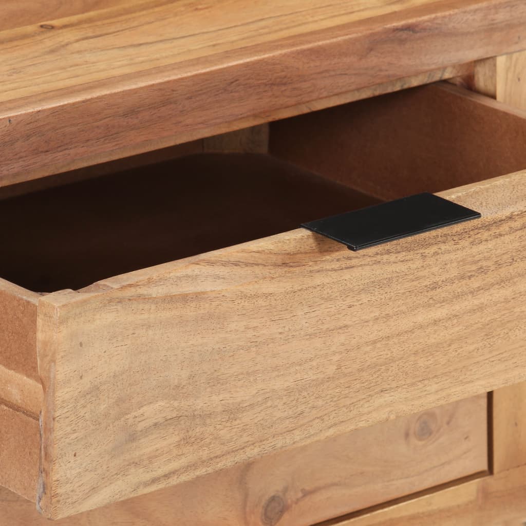 vidaXL Birou, 107x45x79 cm, lemn masiv acacia cu margini naturale vidaXL Birou, 107x45x79 cm, lemn masiv acacia cu margini naturale