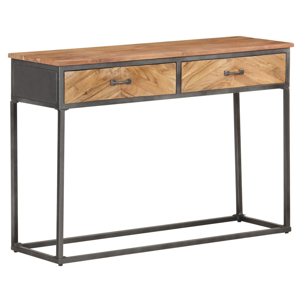 vidaXL Masă consolă, 110x35x75 cm, lemn masiv de acacia vidaXL Masă consolă, 110x35x75 cm, lemn masiv de acacia