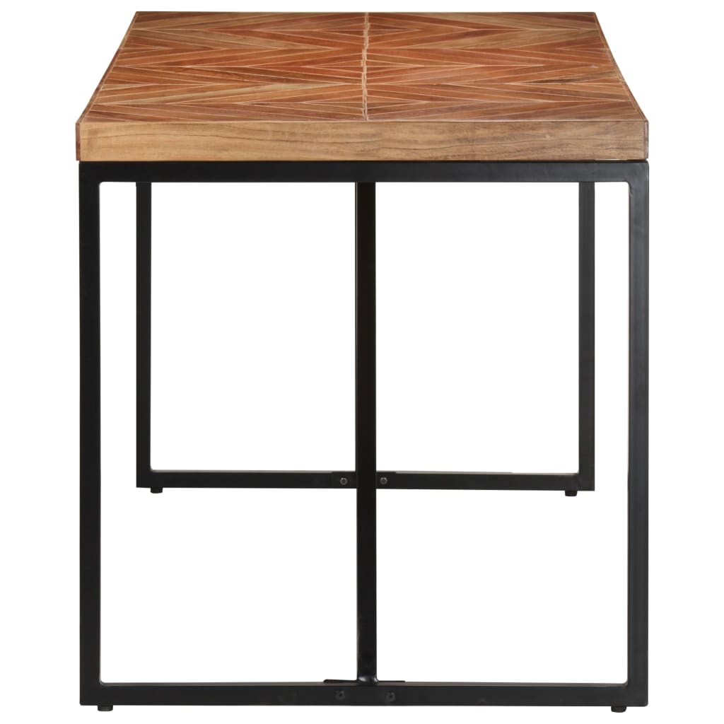 vidaXL Masă de bucătărie, 140x70x76 cm, lemn masiv acacia/mango vidaXL Masă de bucătărie, 140x70x76 cm, lemn masiv acacia/mango
