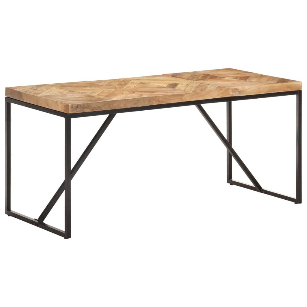 vidaXL Masă de bucătărie, 160x70x76 cm, lemn masiv acacia/mango vidaXL Masă de bucătărie, 160x70x76 cm, lemn masiv acacia/mango