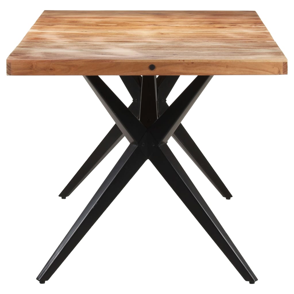 vidaXL Masă de bucătărie, 160x80x76 cm, lemn masiv de acacia vidaXL Masă de bucătărie, 160x80x76 cm, lemn masiv de acacia